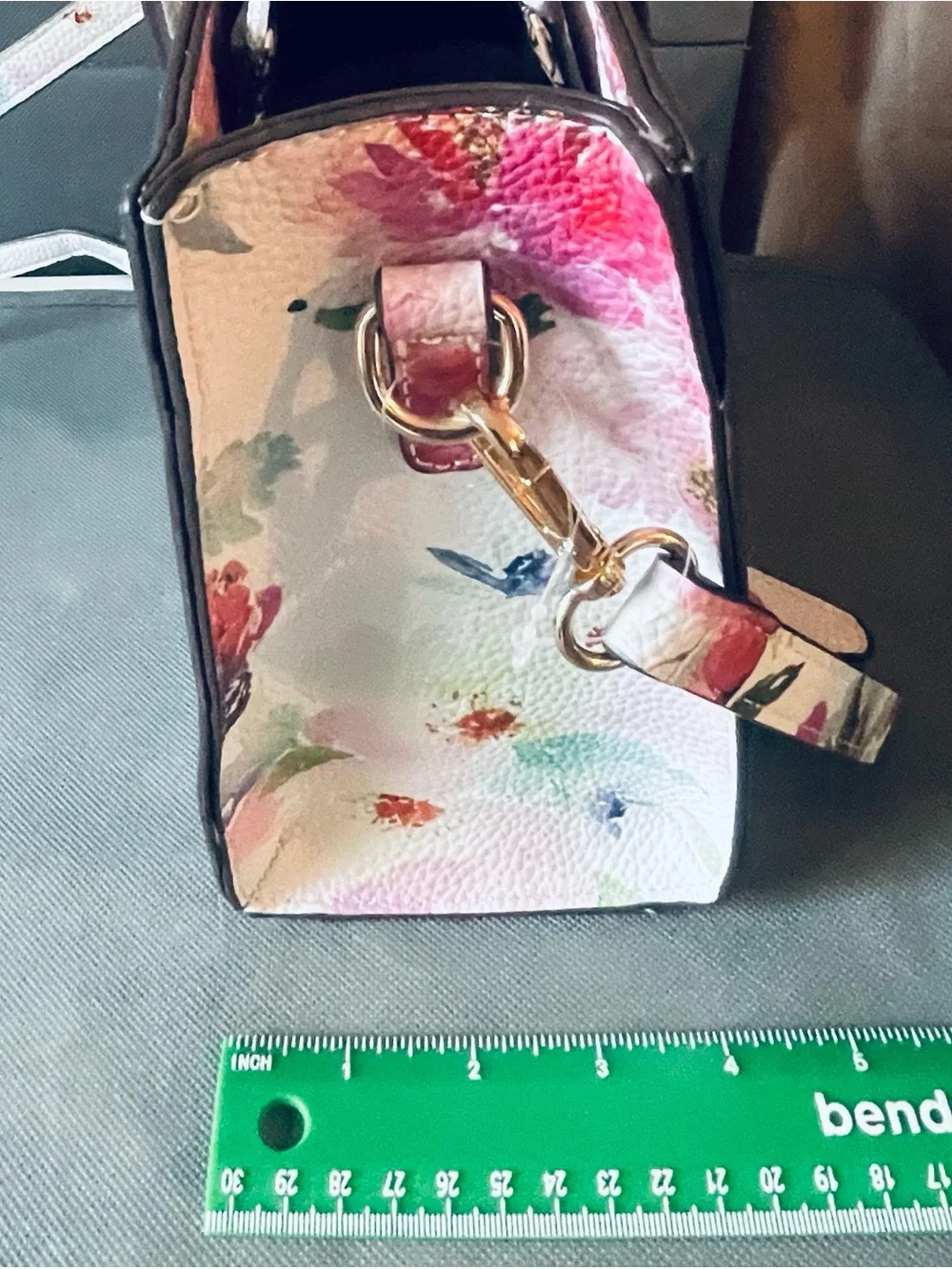 Carlos Santana Watercolor Floral Crossbody Satchel Handbag Set NWT